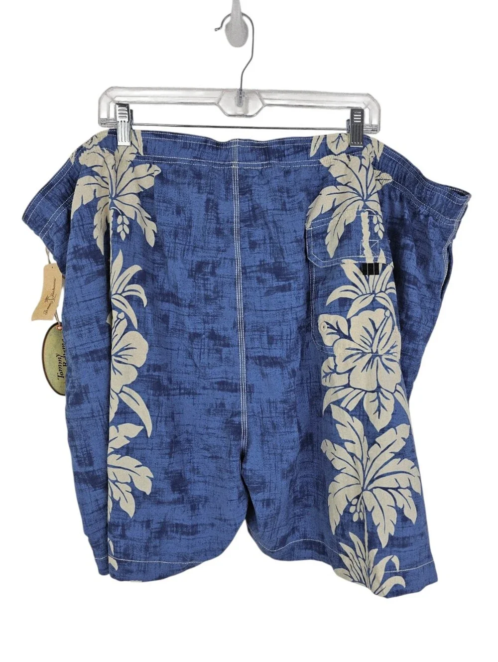 Tommy Bahama Palm-O-Rama Blue Tropical Swim Trunks NWT 4XB